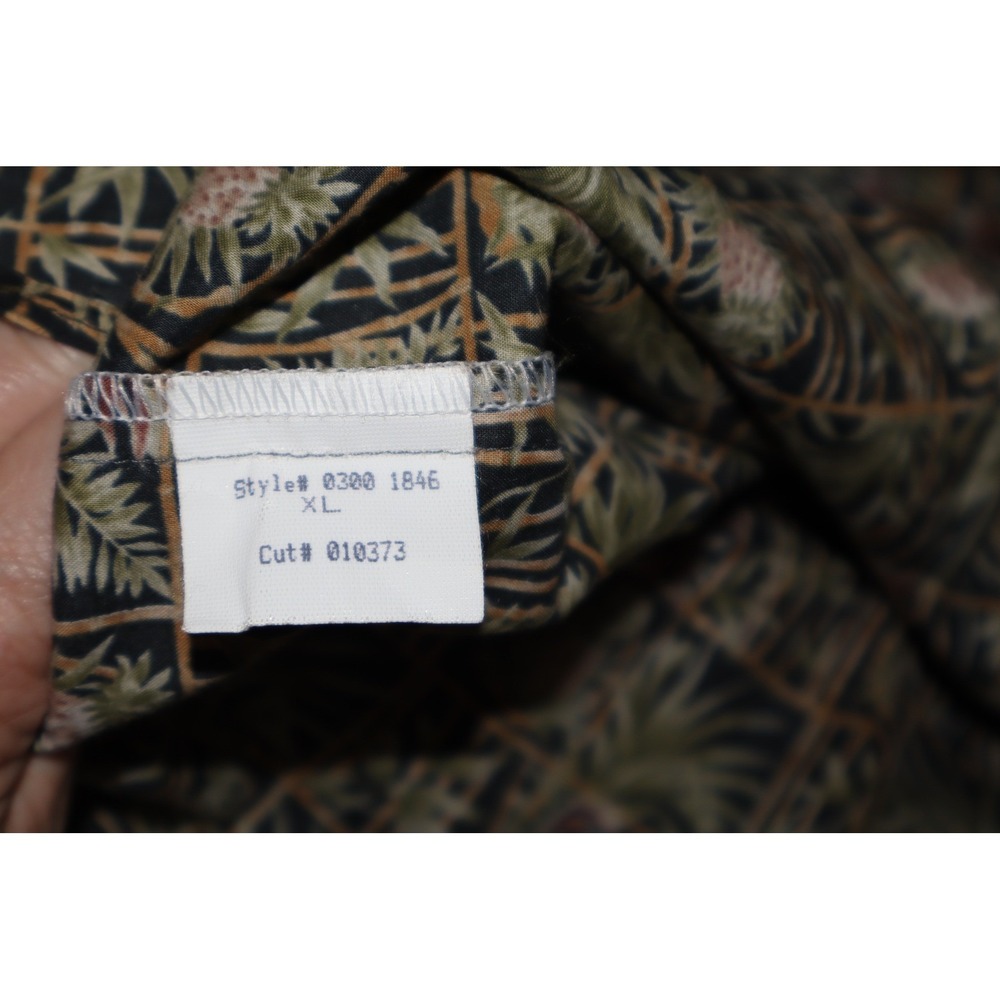 Tori Richard Honolulu Mens XL Tropical Palm Print Button Down Cruise Shirt - Picture 6 of 11